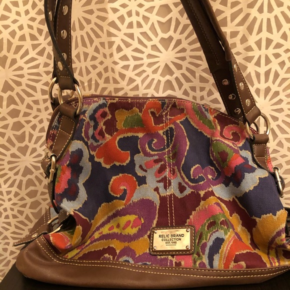 Relic Brand Colorful Print Shoulder Strap Purse - Picture 4 of 10